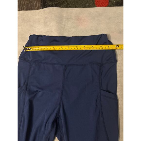 SHEIN  Blue Workout Leggings S Exercise Athleisure Athletic Gym Activewear Cozy - Picture 4 of 7